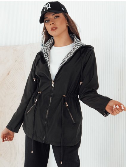 (Vel. 2XL) Černo-vzorovaná oboustranná parka BEGET