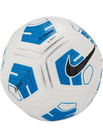 Bílo-modrý fotbalový míč Nike Strike Team Ball