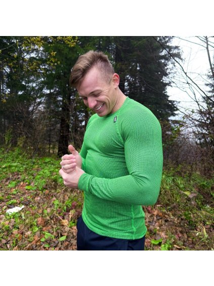 Zelené pánské termo tričko z modalu