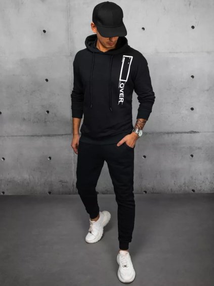 (Vel. L) Černá pánská souprava OVER