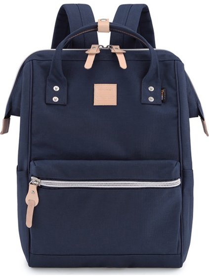 Himawari Voděodolný tmavě modrý dámský prostorný batoh