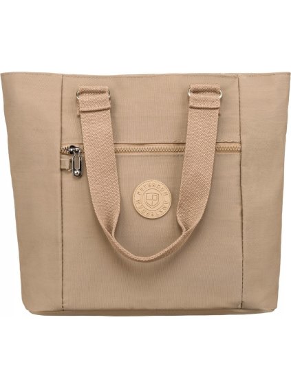 Peterson béžová prostorná shopper taška