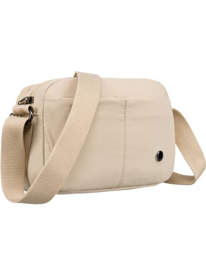 Peterson Dvoukomorová dámská béžová kabelka s nastavitelným popruhem