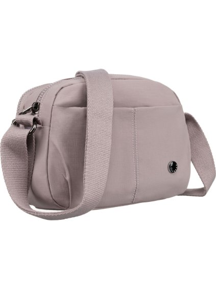 Peterson Dvoukomorová dámská lila kabelka s nastavitelným popruhem