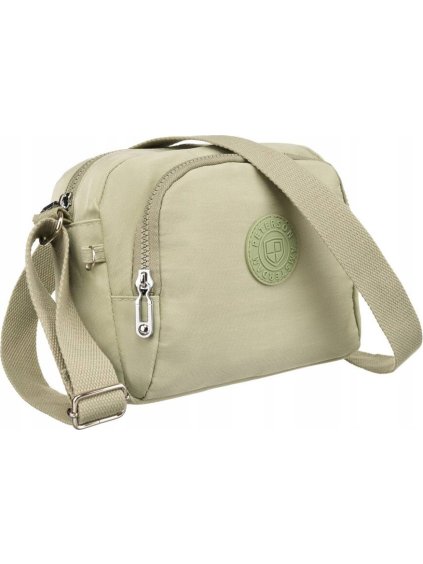 Peterson  světle zelená textilní messenger taška