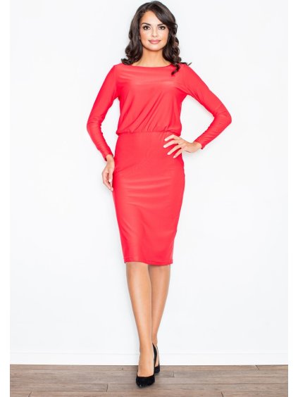 Červené šaty s odhalenými zády