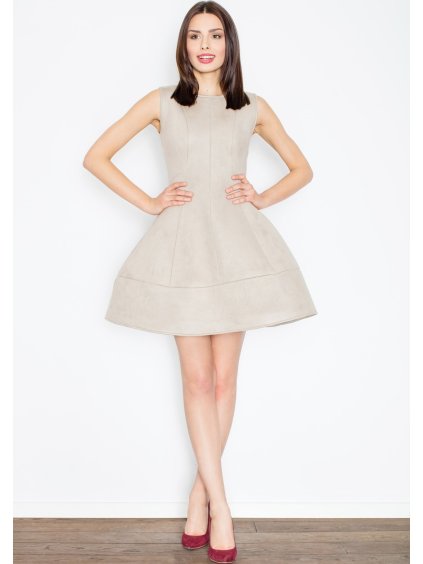 Dámské béžové šaty