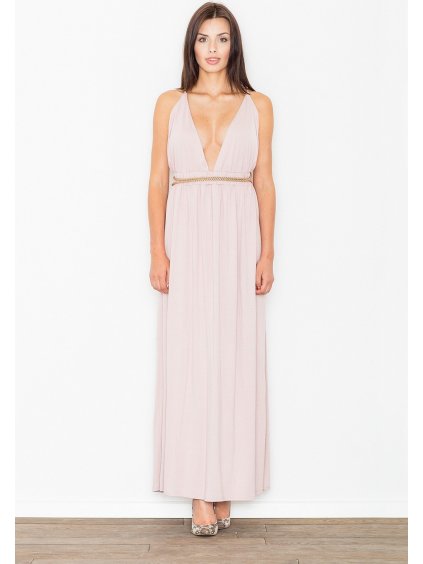 Dámské světle růžové šaty