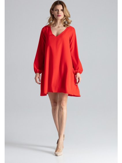 Červené oversize šaty
