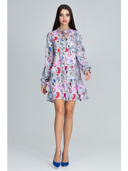 Vzdušné designové šaty s mašlí