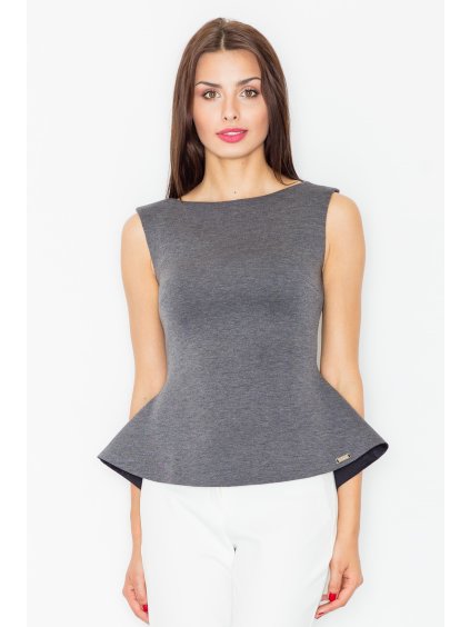 Dámská šedá elegantní halenka