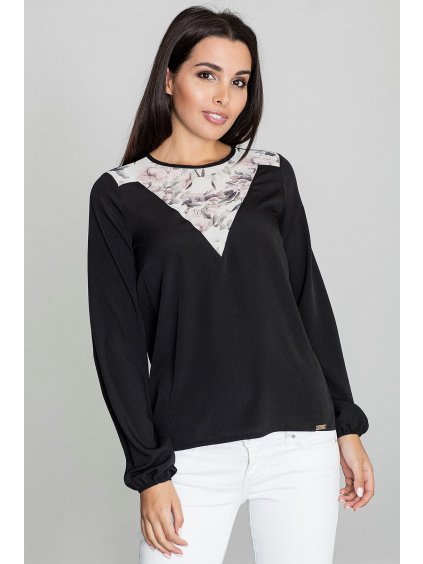 Černá volná halenka