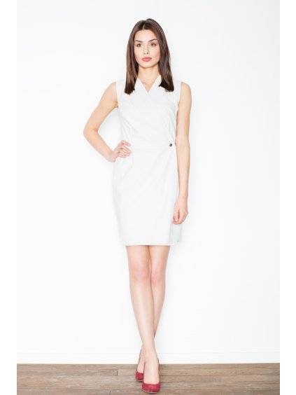 Dámské šaty ve smetanové barvě