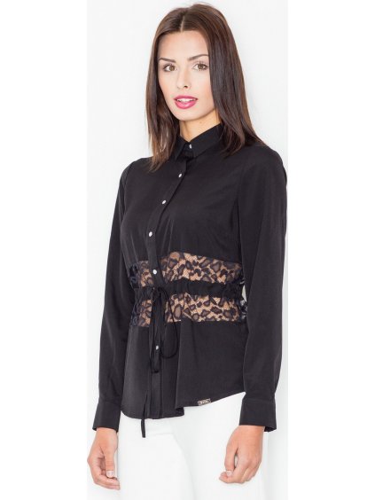 Dámská černá elegantní košile