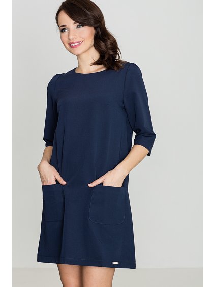 Dámské tmavě modré šaty