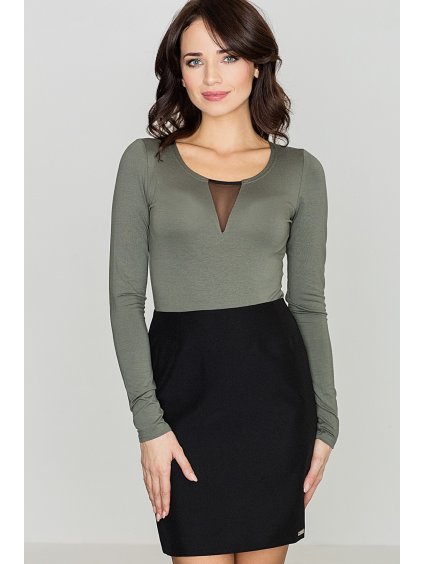 Dámské olivově zelené body