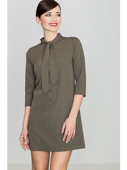 Dámské olivově zelené šaty