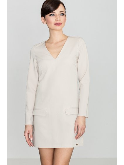 Dámské béžové šaty