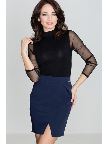 Dámská tmavě modrá sukně (Velikost L)