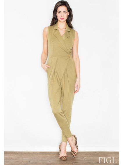 Dámský olivový overal