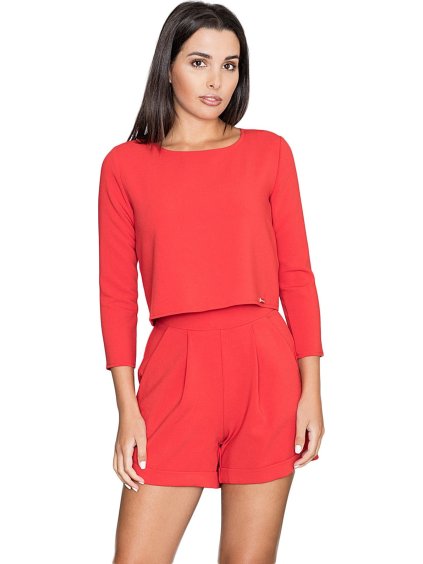 Dámský červený krátký overal