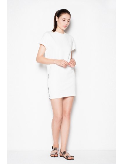 Smetanové sportovní šaty se zipem VT070 Ecru