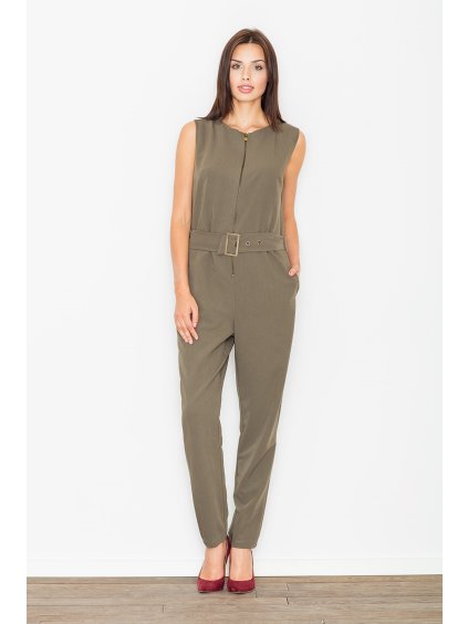 Overal s páskem M488 Olive green (Velikost L)