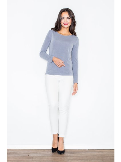 Halenka s mašlí na zádech M244 Grey