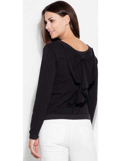 Černá halenka s volánky K350 Black