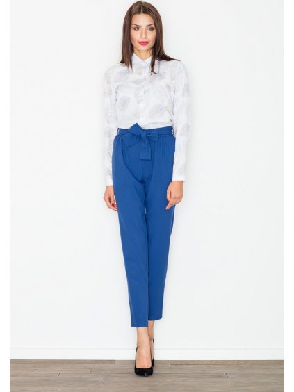 Společenské kalhoty s mašlí M523 Navy (Velikost L)