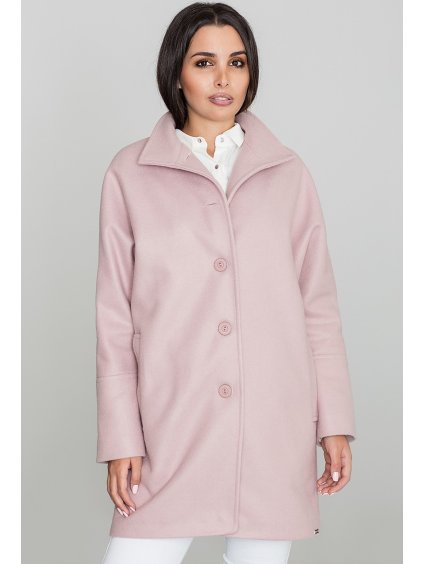Růžový kabátek s podšívkou