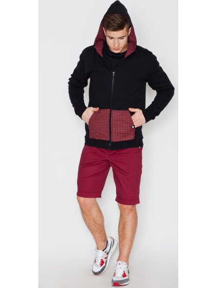 Černá zapínací mikina