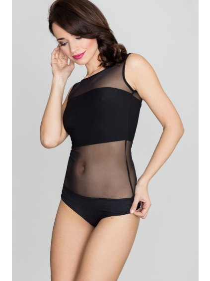 Černé síťované Body (Velikost L)