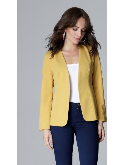 Žluté dámské sako