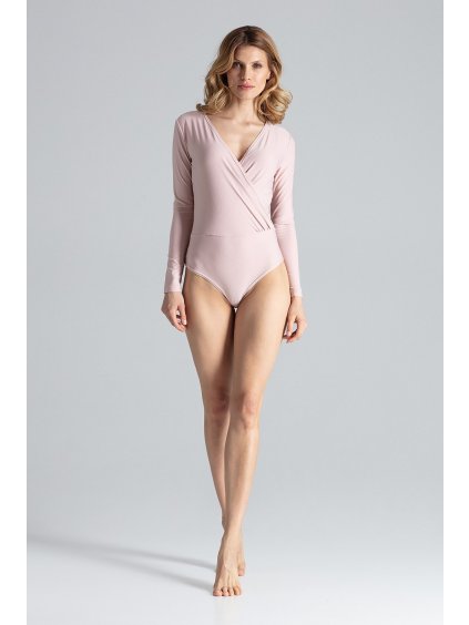 Růžové body s hlubším výstřihem M648 Pink