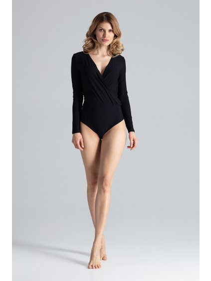 ČERNÉ BODY S HLUBŠÍM VÝSTŘIHEM M648 BLACK