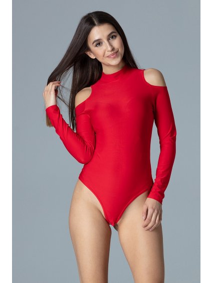 ČERVENÉ BODY S ODHALENÝMI RAMENY M650 RED