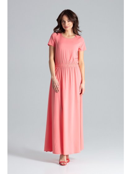 Dlouhé elegantní šaty L042 Coral