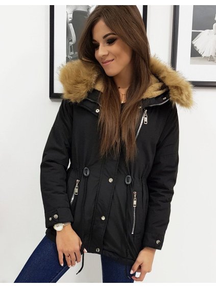 Černá parka s odnímatelnou podšívkou ERICA