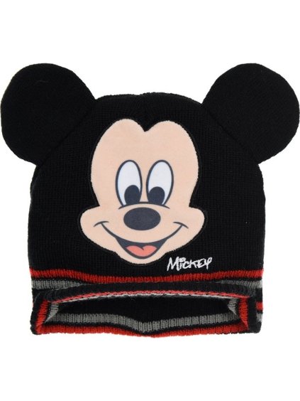Mickey Mouse černá zimní chlapecká čepice
