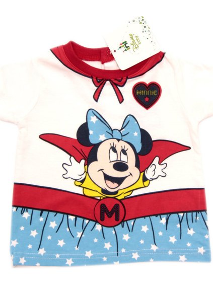 Minnie Mouse bílé tričko s potiskem