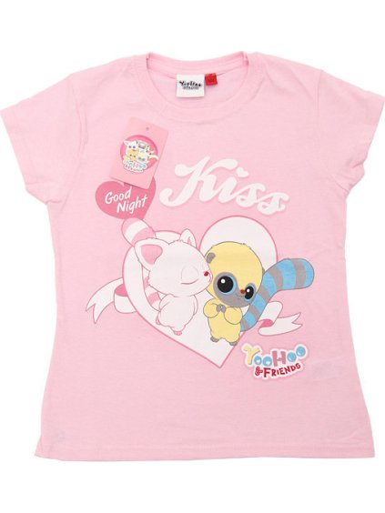 YooHoo Friends růžové dívčí tričko