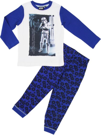 Star Wars modro-bílé chlapecké pyžamo