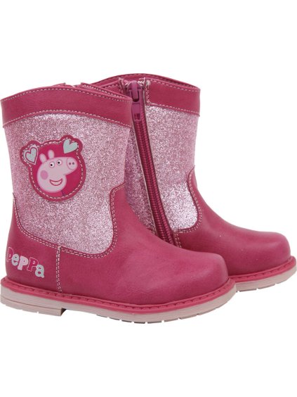 Peppa Pig Kotníkové růžové boty