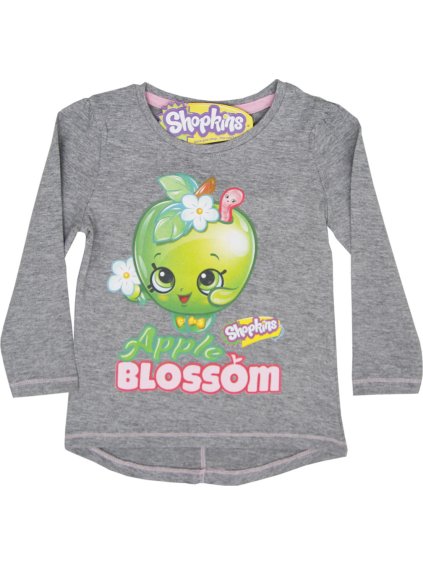 Shopkins Šedé tričko Blossom (Velikost 98)