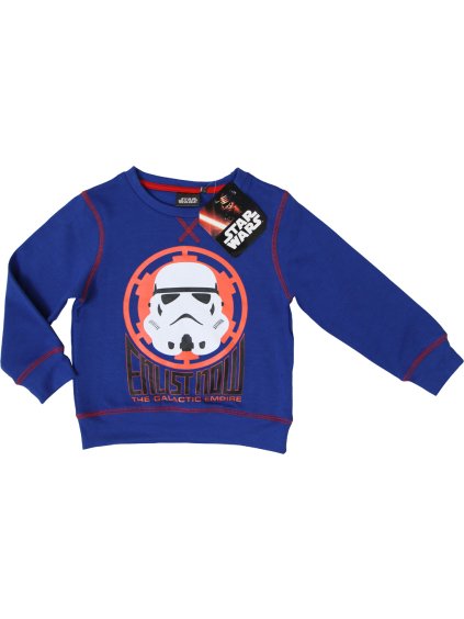 Star Wars modrá chlapecká mikina Darth Vader