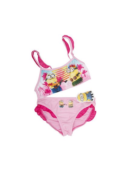 Mimoni růžové dvoudílné plavky