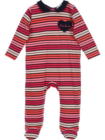 Little Marcel dívčí pruhované dupačky