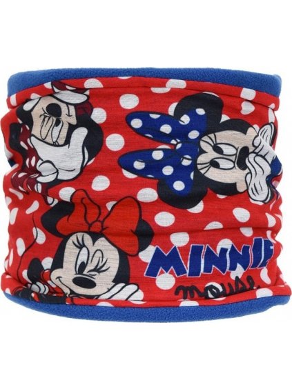 MINNIE MOUSE ČERVENÝ NÁKRČNÍK S PUNTÍKY