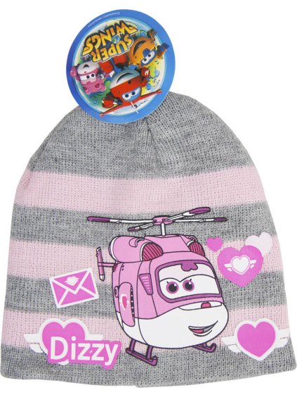 Super Wings dívčí šedá čepice (Velikost 52)